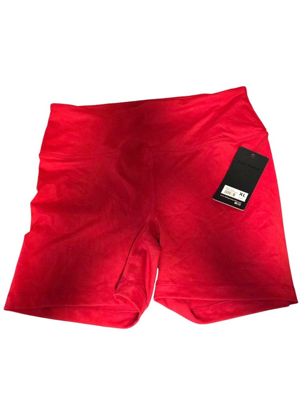 Flex For It Womens High-Waist Scorpio Red Shorts XL Activewear